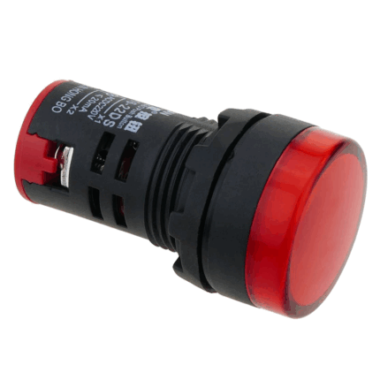 Luz Piloto Roja 22 mm LED Indicadora para Tablero Eléctrico