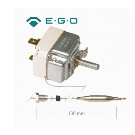 termostato EGO 30-90°C con sonda 6mm x 130mm código OEM 5519219819 para hornos y equipos gastronómicos