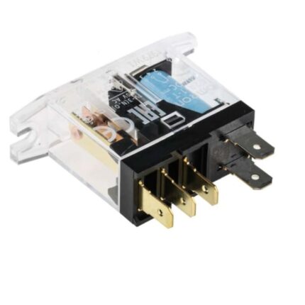Imagen del relay de potencia Omron G2R-1-T, bobina 24V DC, contacto SPDT, capacidad 10A. Ideal para tableros eléctricos, automatización industrial y equipos comerciales.