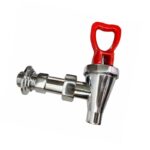 Kit de grifo completo Bunn 07061.0000 y 07094.0100 cromado con maneta roja y autocierre OEM